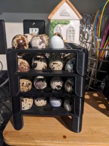 3d printer egg crates stacked