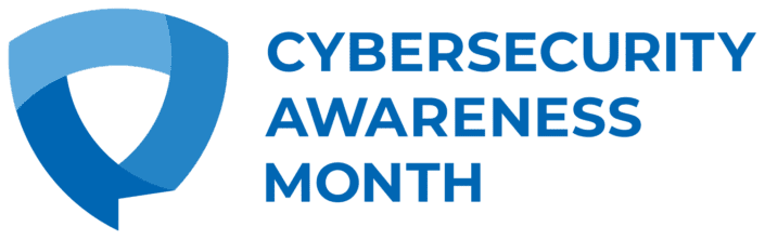 blue shield logo for Cybersecurity Awareness Month