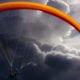 parachute through stormy skies for disaster preparation