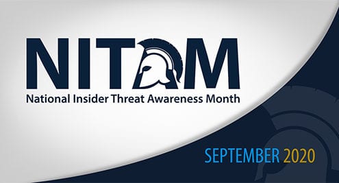 National Insider Threat Awareness Month 2020 logo