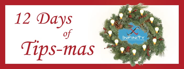 12 Days of Tips-mas wreath with lightbulbs