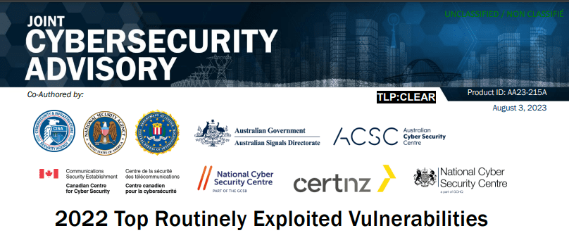 Joint Cybersecurity Advisory banner